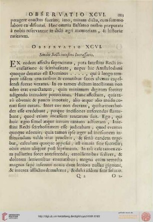 Observatio XCVI