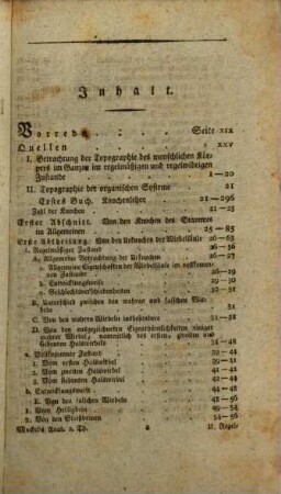 Handbuch der menschlichen Anatomie, 2. Besondere Anatomie