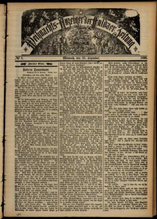 Dritte Ausgabe vom Mittwoch, den 10. Dezember 1890.