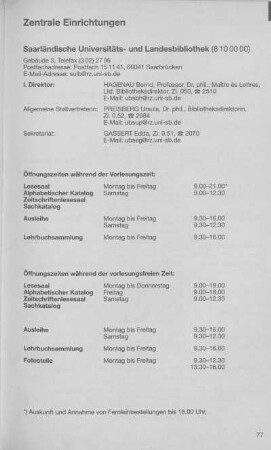 Saarländische Universitäts- und Landesbibliothek