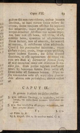 69-81, Caput IX. In quonam beatitudo intellectus consistat. - Caput X. Possesso summa boni...