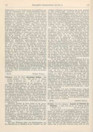 787-788 [Rezension] Sakmann, Paul, Jean-Jacques Rousseau