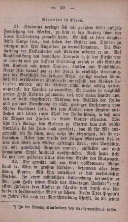 Sturmius in Ehren