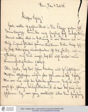 Brief vom 04.07.1905