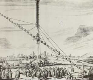 Ansicht von Danzig : Fernrohr, ungefügen, Stich, 17. Jh.