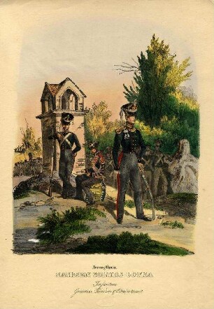 Uniformbild, Soldat der Infanterie vom Herzogtum Sachsen Coburg-Gotha