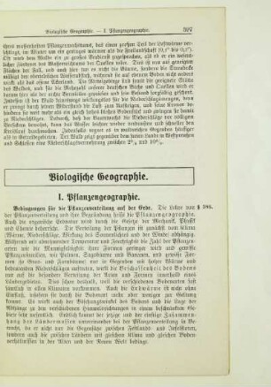 Biologische Geographie