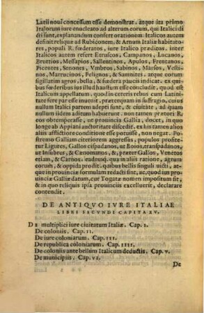 De antiquo iure Italiae : libri tres