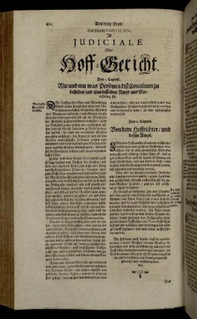Das siebende Concilium, Ist Judiciale Oder Hoff-Gericht.