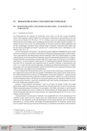 IX Rekonstruktion und Gebäudetypologie