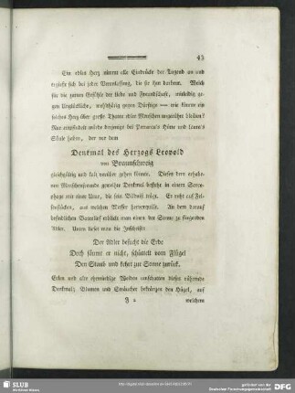 Denkmal des Herzogs Leopold von Braunschweig