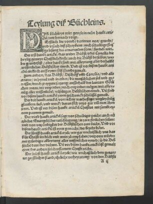Teylung diß Büchleins.