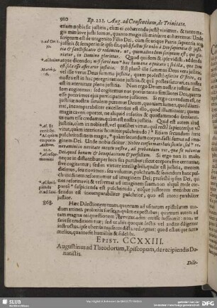 Epist. CCXXIII. Augustinus ad Theodorum, Episcopum, de recipiendis Donatistis