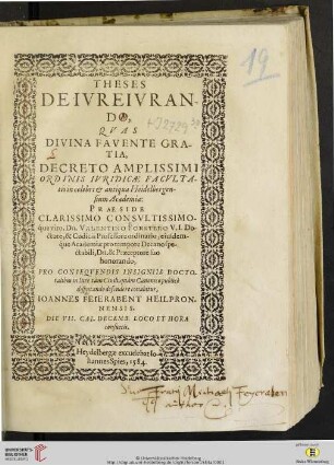 Theses De Ivreivrando