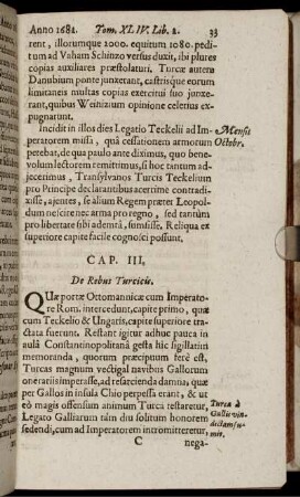 Cap. III. De Rebus Turcicis