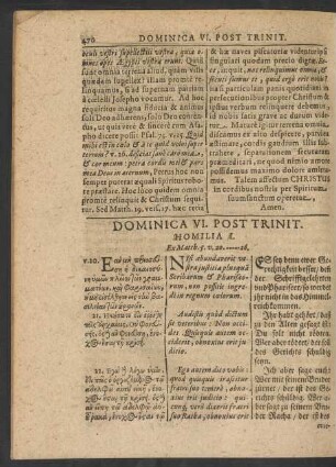 Dominica VI. Post Trinit.