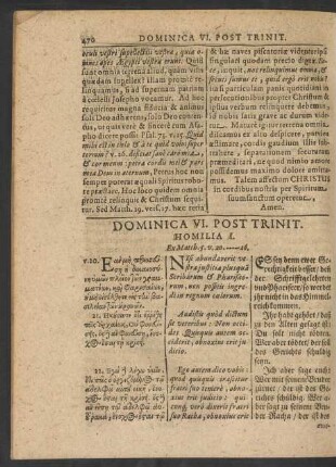 Dominica VI. Post Trinit.