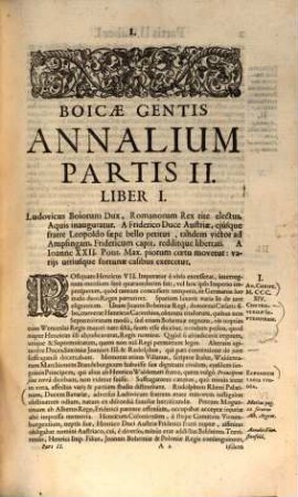 Boicae Gentis Annalium Pars ... : ad Serenissimum Principem ... Ferdinandum Mariam, Utriusque Bavariae, & Palatinus Superioris Ducem, ..., 2