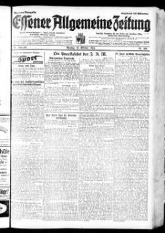 Essener allgemeine Zeitung. 1918-1943