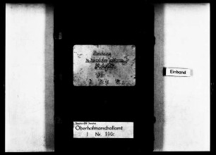 Bewohnung des königlichen Jagdhauses zu Rehefeld, Band 3
