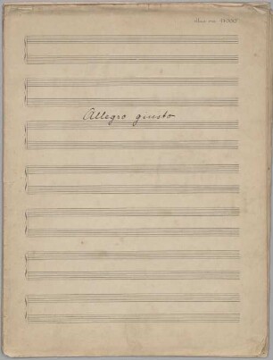 Allegro giusto, vl, pf, op. 39, D-Dur - BSB Mus.ms. 17000 : Allegro giusto // für Klavier und Violine. // Angefangen im Winter 1904/05 // vollendet in Ansbach im Sommer 1906.