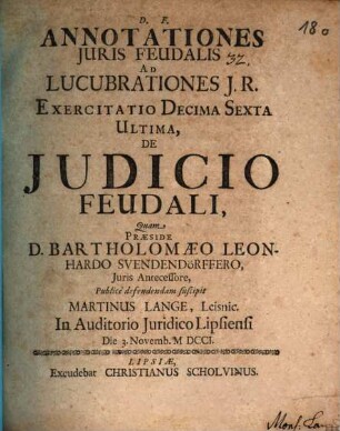 De iudicio feudali