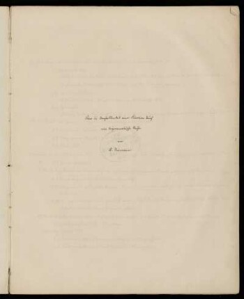 Gedruckt in den Gött.[inger] [Abhandlungen] [Über die Darstellbarkeit einer Function durch eine trigonometrische Reihe. von B. Riemann. [Habilitationsschrift von 1854] [Druckmanuskript]