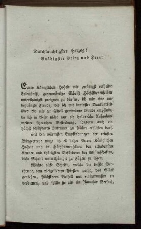 Gnädigster Herr! Pränumeranten-Verzeichniß. Vorrede.