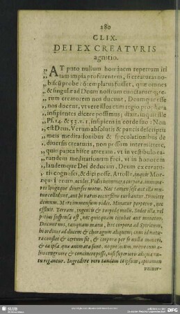 CLIX. Dei Ex Creaturis agnitio