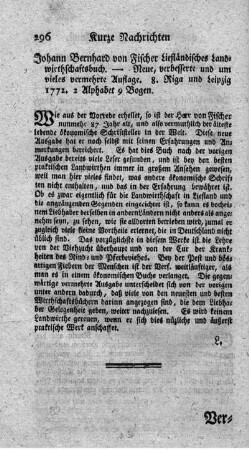 Liefländisches Landwirthschaftsbuch. 2.verb.Aufl.
