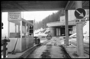 Matrei, Osttirol: Eingang Mautstelle Felberntauerntunnel