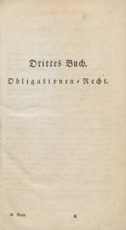 Drittes Buch. Obligationen-Recht