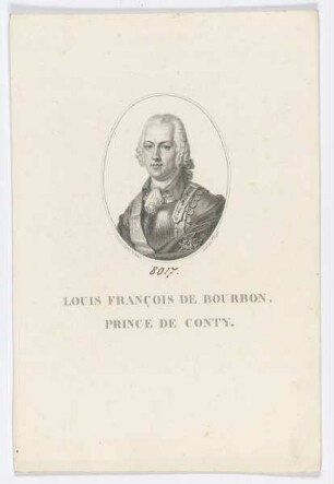 Bildnis des Louis François de Bourbon de Conty