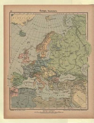 Europa, Staatenkarte