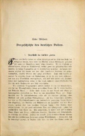 Deutsche Geschichte von der Urzeit bis zu den Karolingern, 1. Die gemeingermanische Urzeit und die germanischen Mittelmeerstaaten