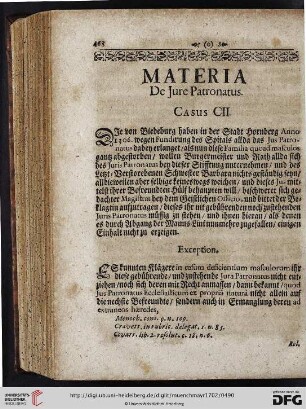 Materia de Jure Patronatus
