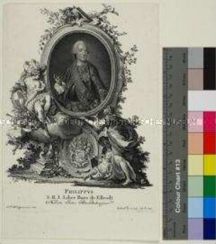 Porträt des Philipp Andreas von Ellrodt mit allegorischem Beiwerk
