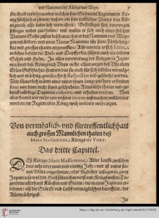 Das dritte Kapittel
