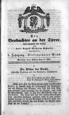 17. Stueck, 28. April 1851