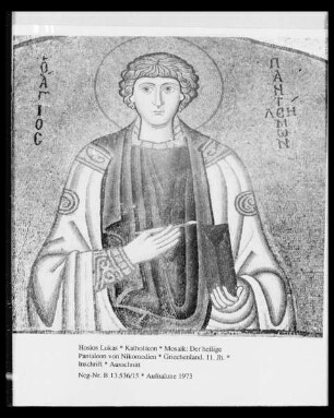 Mosaik: Der heilige Pantaleon von Nikomedien