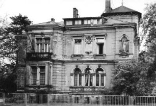Bautzen, Wallstraße 6. Villa (19. Jh.). Straßenansicht von Nordwest