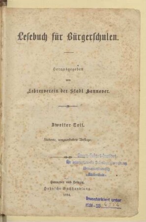 Teil 2, [Schülerband]: [Teil 2, [Schülerband]]