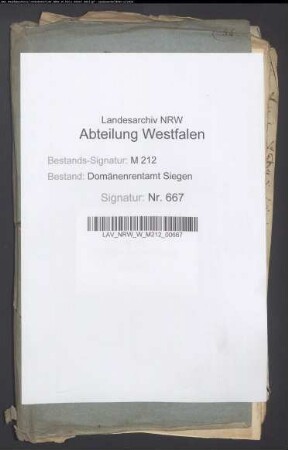 Verpachtung u. Verkauf des Domänengutes Latrop