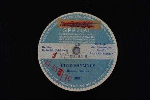 Liebeshymnus / (Richard Strauß)