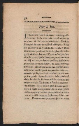 Pour le Soir.