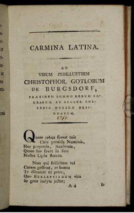 Carmina Latina.
