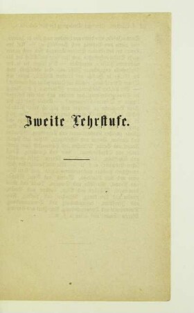 Zweite Lehrstufe. Europa