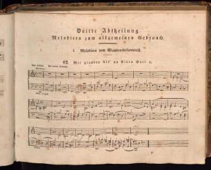 I. Melodieen zum Glaubensbekenntniß
