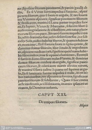 CAPUT XXI. De tempore filiorum.