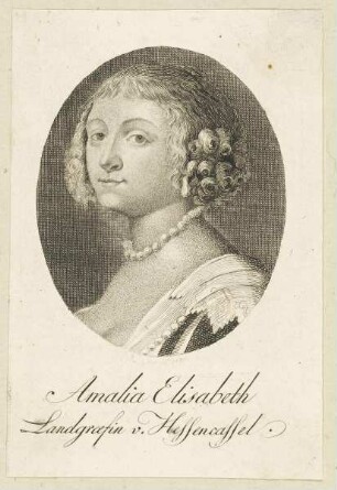 Bildnis der Amalia Elisabeth, Landgraefin v. Hessencassel